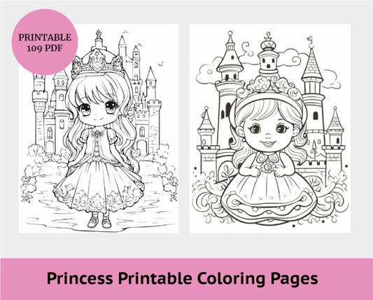 109 Cute Princess Coloring Pages, Princess Coloring Pages, Princess Printable Coloring Pages, Printable Princess Coloring Pages Kids - SUSAN SHOP